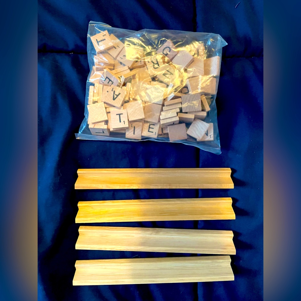 Scrabble 100 Tiles for Board Game and Crafts